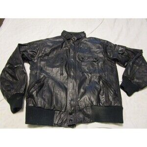 Vtg 80s Star Gear Soft Leather Motorcycle Jacket